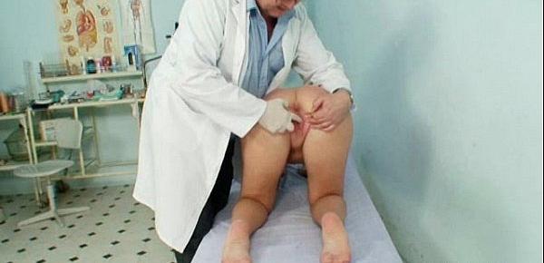  Filthy gyno doctor performs cute teen exam